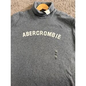 NWT Abercrombie Fitch Gray Turtleneck Sweatshirt‎ Men's XL Vintage Deadstock